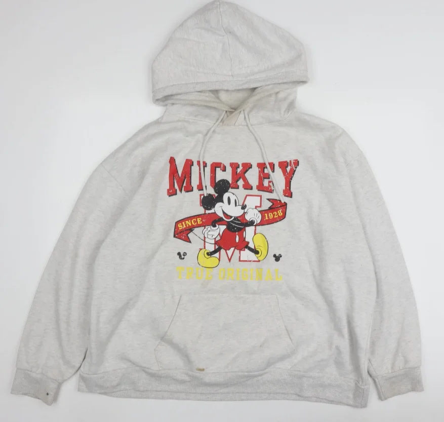 디즈니 공식 만화 캐릭터 프린트 후드티 가을 겨울 플리스 여성용 후드티 커플 유니버설 후드티