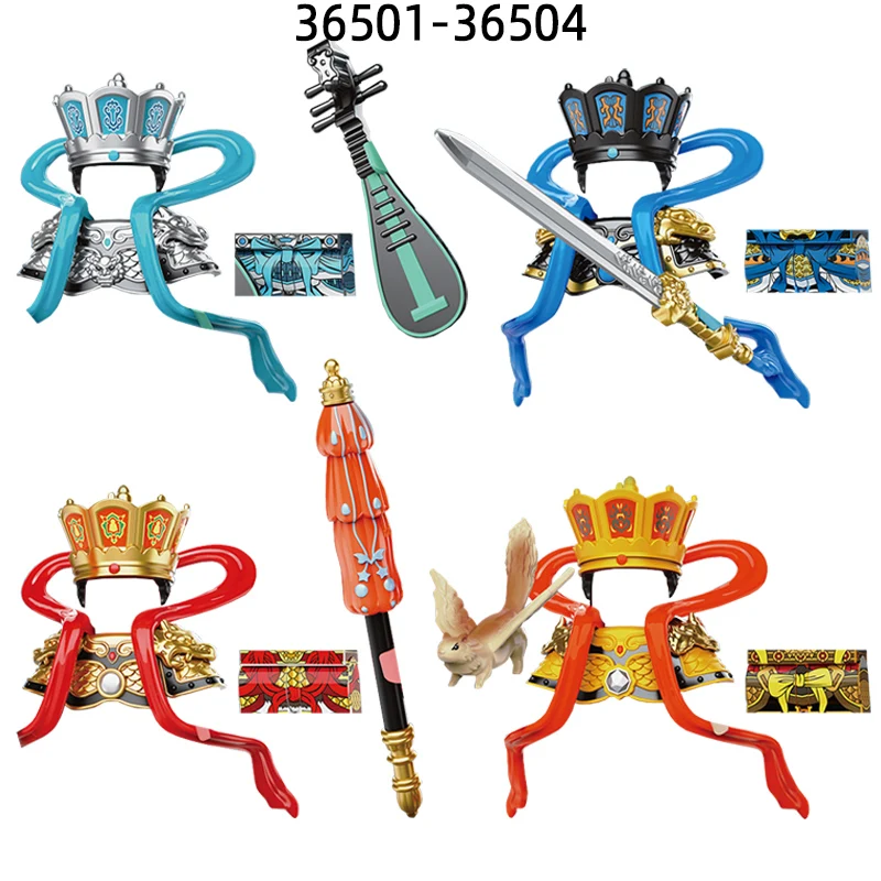 

The 36501-36504 Creation Of Gods Mo Li Hai Hong Qing Shou Model Blocks MOC Bricks Set Gifts Toys For Children
