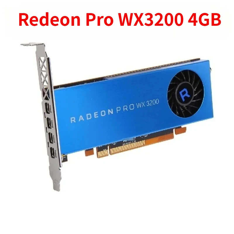 

1 шт. оригинальная профессиональная видеокарта Radeon Pro WX3200 4 ГБ, высокое качество CAD/PS