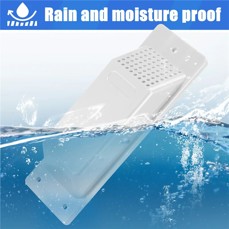 ABUL-16PCS Shipping Container Air Vent Kit Heavy Duty Shipping Container Accessories Flow Ventilation Kit White