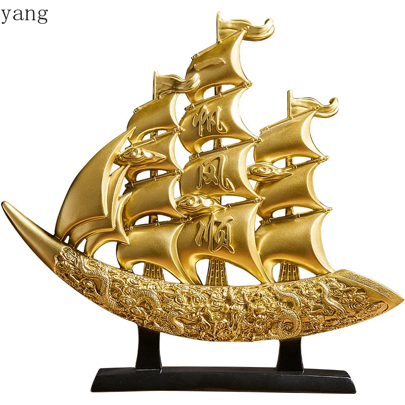 CX smooth sailing ornaments creative light luxury living room TV cabinet office wealth decoration
