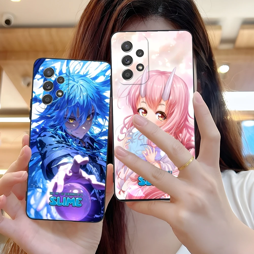 Slime Tensura Rimuru Mobile Phone Case for Samsung Galaxy A73 72 71 70 55 54 53 52 35 34 32 23 14 13 5G Black Phone Cover Shell