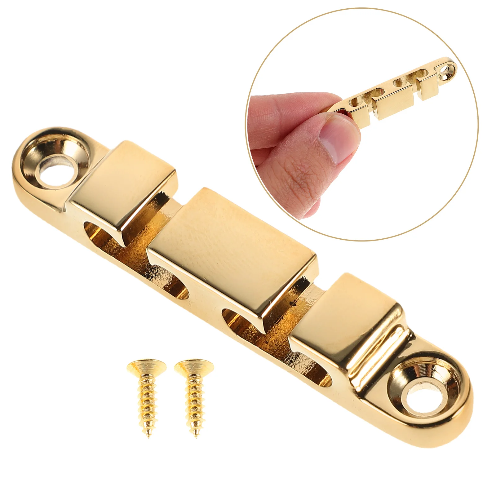 

Electric Bass String Compressor Guide Groove Headstock Guitar Parts Golden Retainer