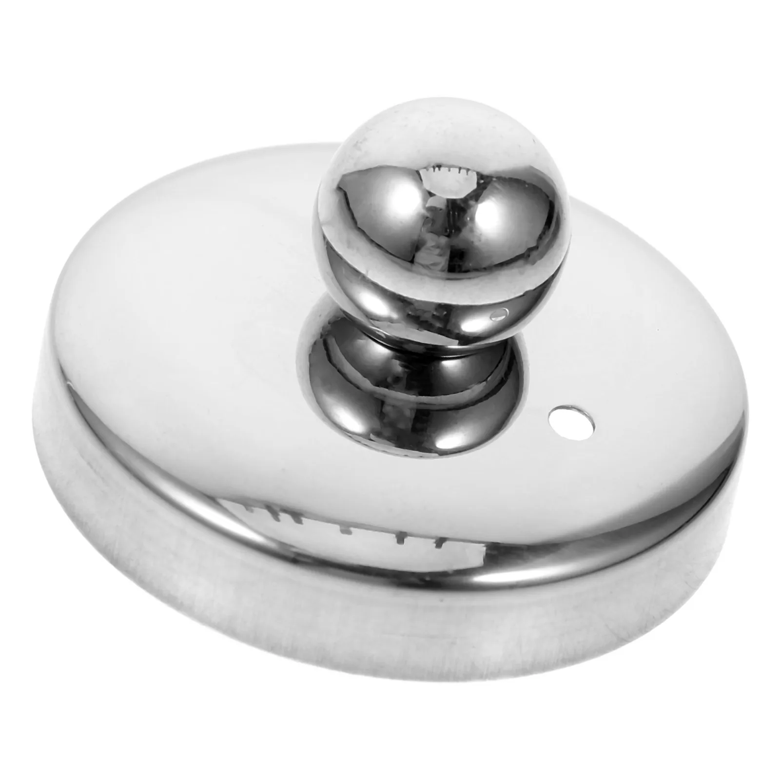 

Stainless Steel Teapot Cover Replacement Long Handle Tea Infuser Lid Easy Install Compatible with Glass Mugs for Home