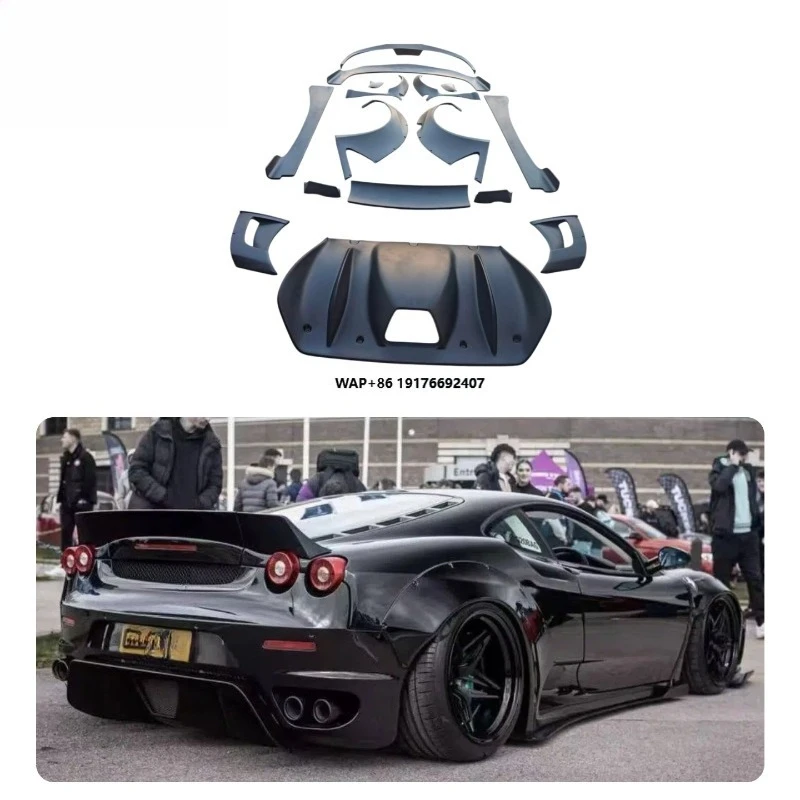 Made High Quality Fiberglass Upgrade Wide Body Kit for Hot Selling Front Lip Wheel Arch Diffuser Side Skirt Spoiler