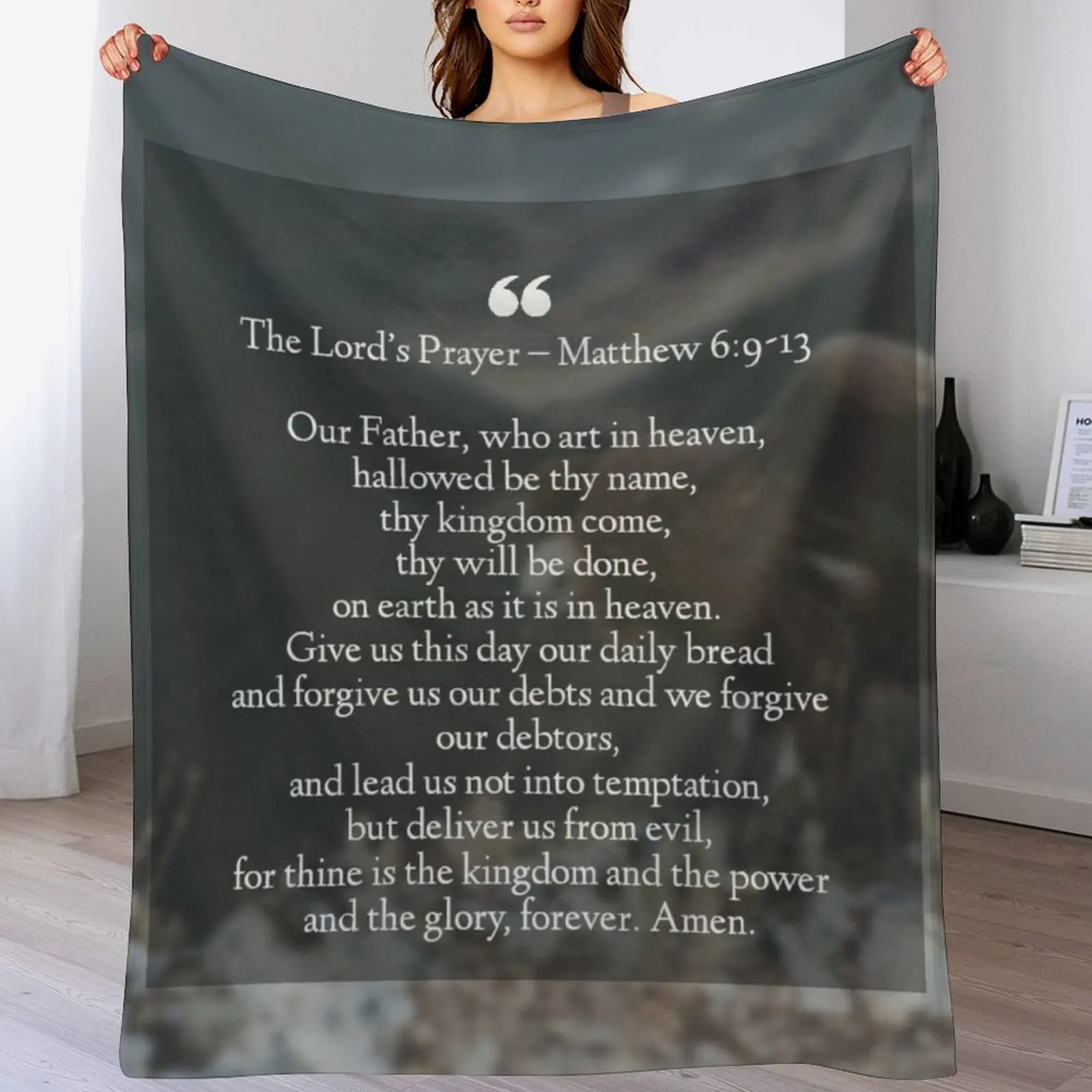 

Prayer Throw Blanket Luxurious Soft Blanket Holiday Gift for Family