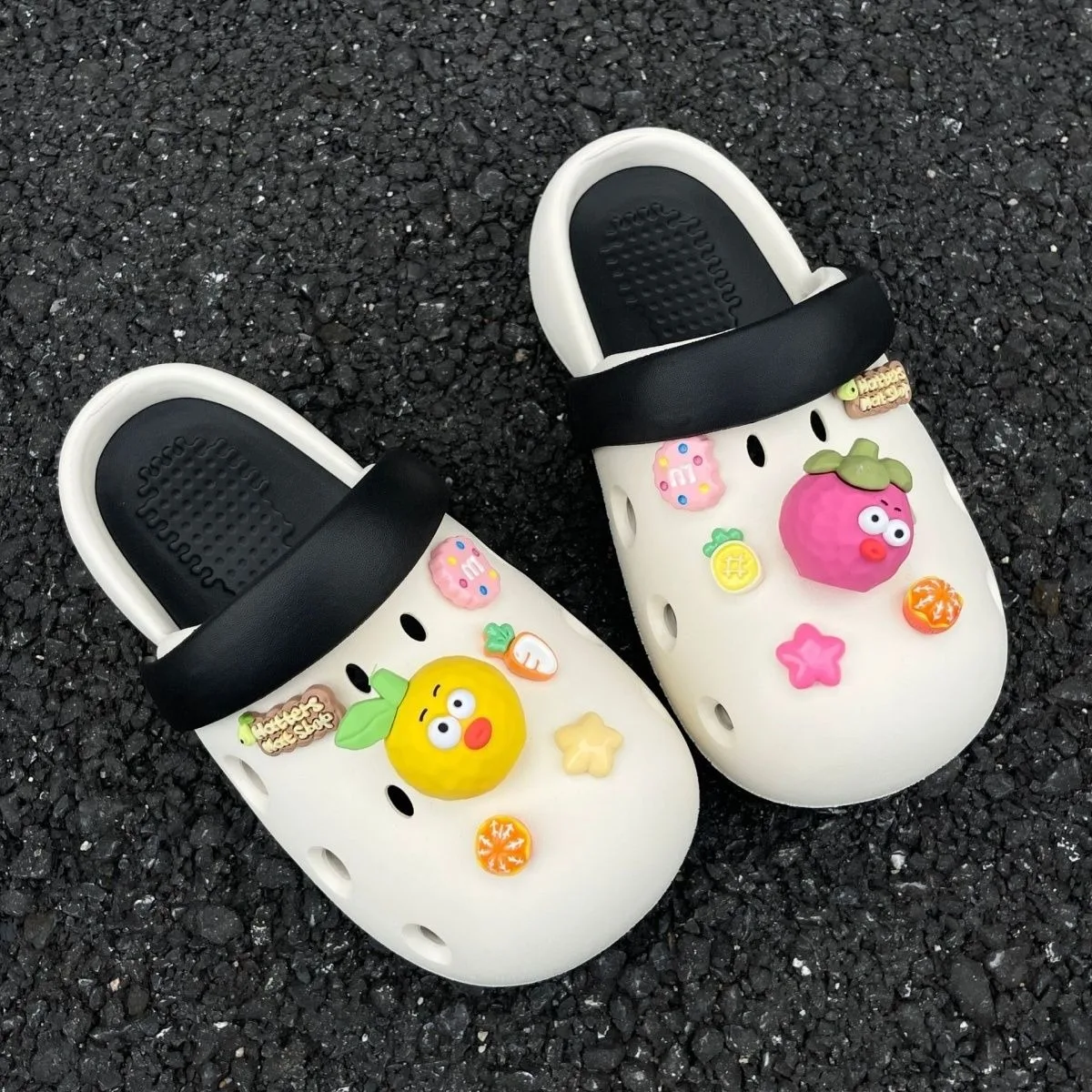 

Ugly and Cute Fruit Series Charms for Crocs Funny Clogs Buckle Interesting Kids Boys Girls Gifts Ins Popular Footwear Decoration