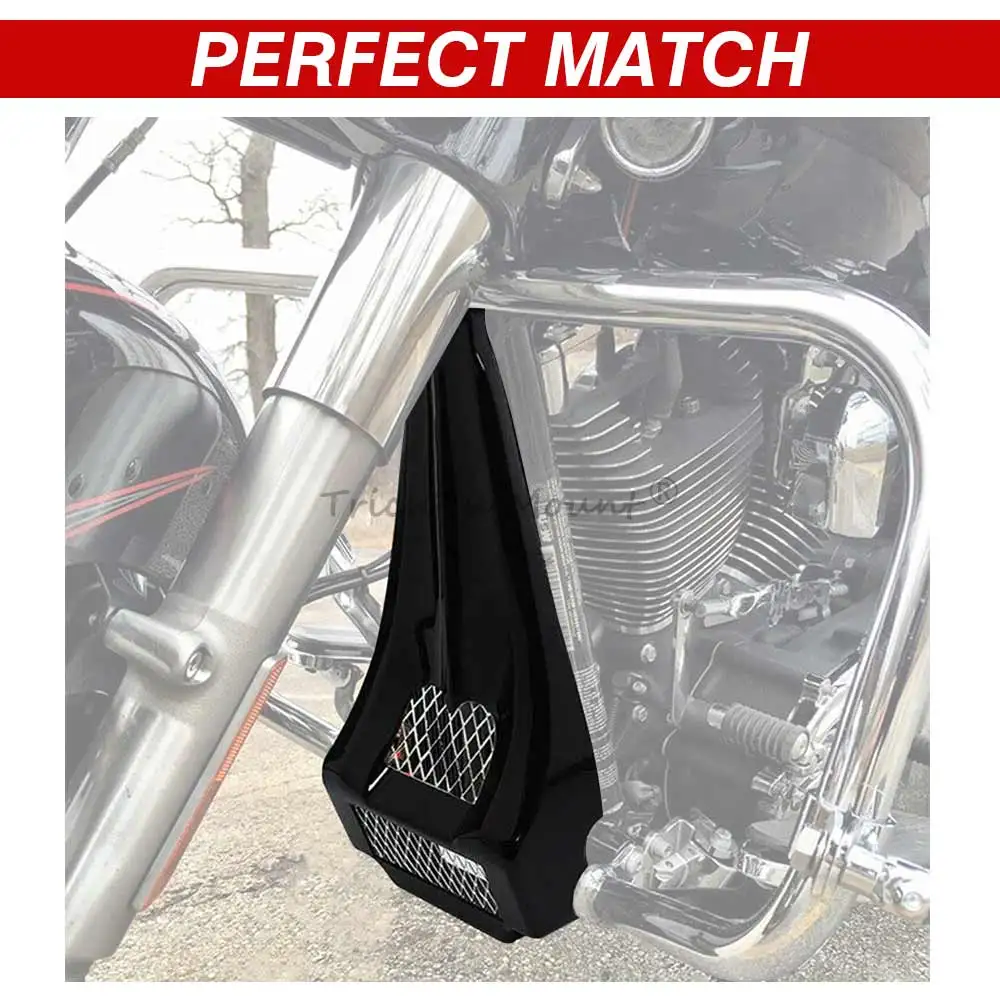 غطاء المبرد السفلي للدراجة النارية للذقن الأمامي لملحقات Harley Road King Electra Street Road Glide 1997-2013