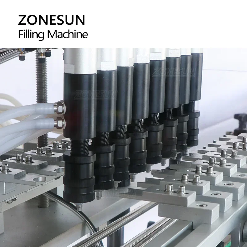 ZONESUN ZS-YTZL8A آلة تعبئة العطور الأوتوماتيكية مع نظام مكنسة كهربائية لإنتاج زجاجات رذاذ الزيت العطري