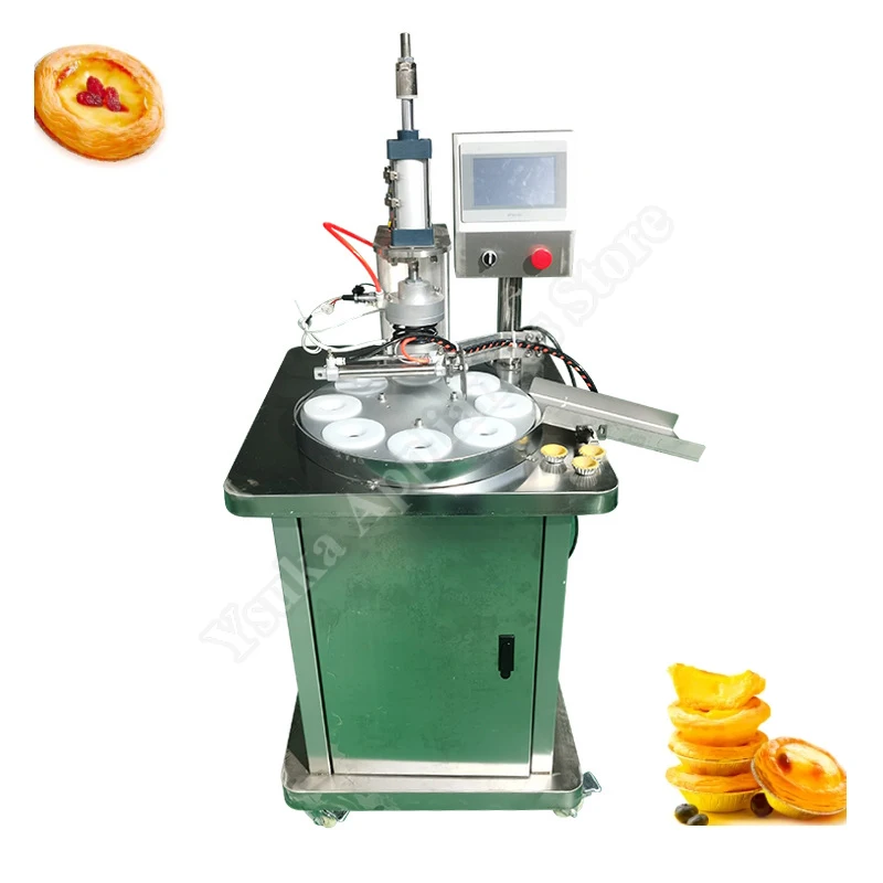 Egg Tart Pie Shell Crust Forming Press Machine Automatic Commercial Tart Making Waffle Egg Tart Shell Maker Machine