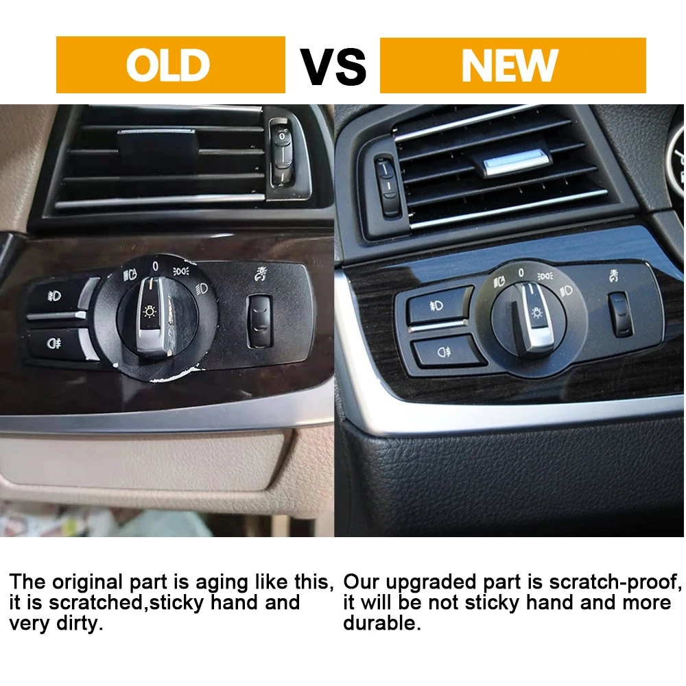 ヘッドライトコントロールパネル,BMW用,フォグライトスイッチ,5, 6, 7シリーズ,x3,x4,f02,f10,f18,f07,f06,f25,f26,61319192744