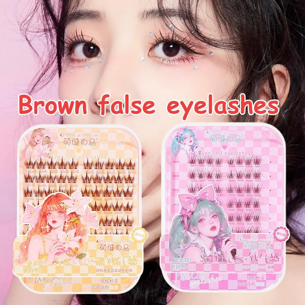 

New Sunflower False Eyelashes Black Natural Manga Lashes Anime Eyelashes Large Capacity Eyelashes Extension