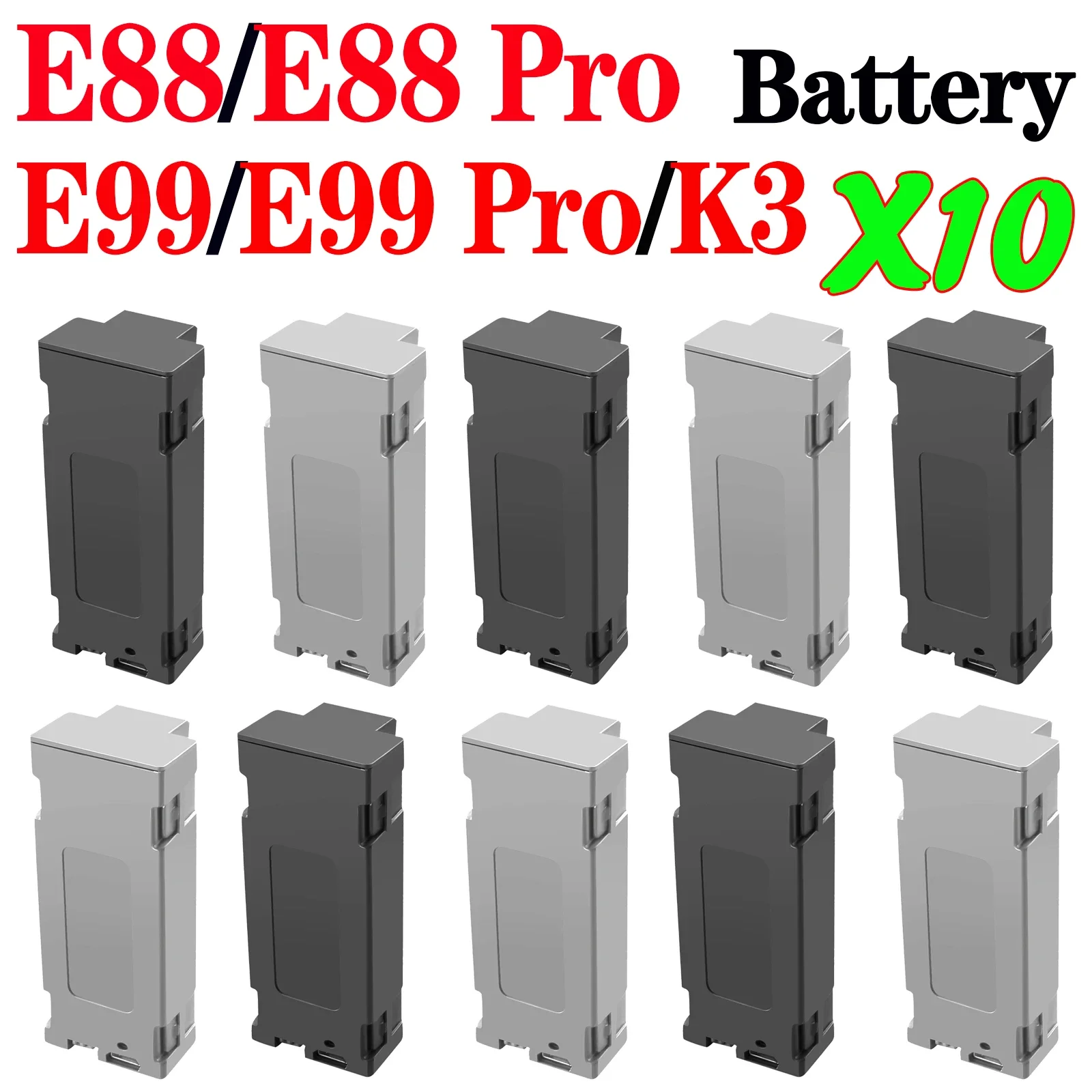 E88/E88 PRO Drone Battery 3.7V 1800mAh Dla E99 K3 E99PRO Mini Dron Battery 4K Drone Część zamienna Bateria E88 Akcesoria Części