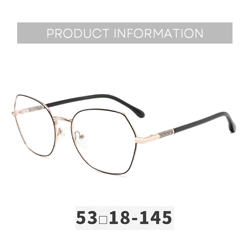 نظارات طبية للنساء من ZENOTTIC بإطار معدني مضلع وتصحيح قصر النظر #4