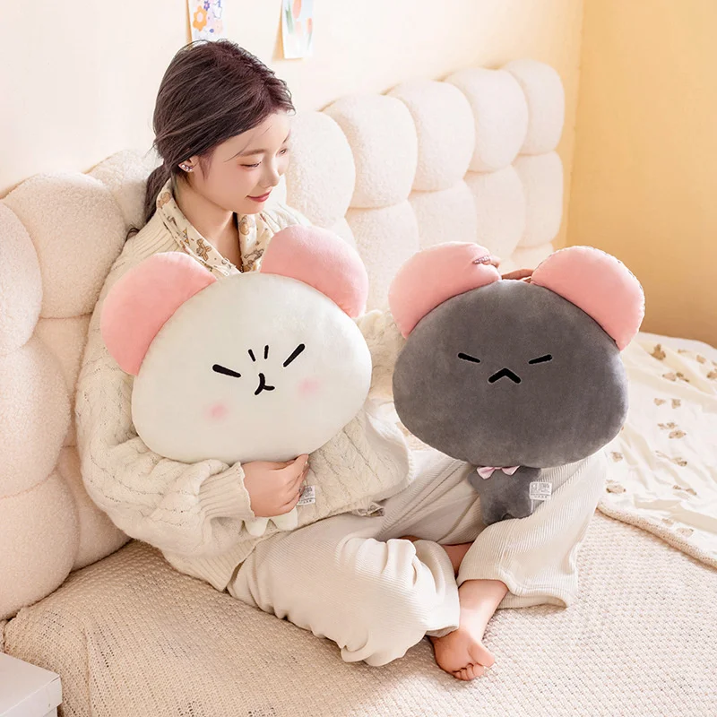 

45cm Cartoon Irascible Mouse Plushie Doll Stuffed Soft Anger Rat Plush Animal Toy Pillow Funny Toy Birthday Christmas Gifts