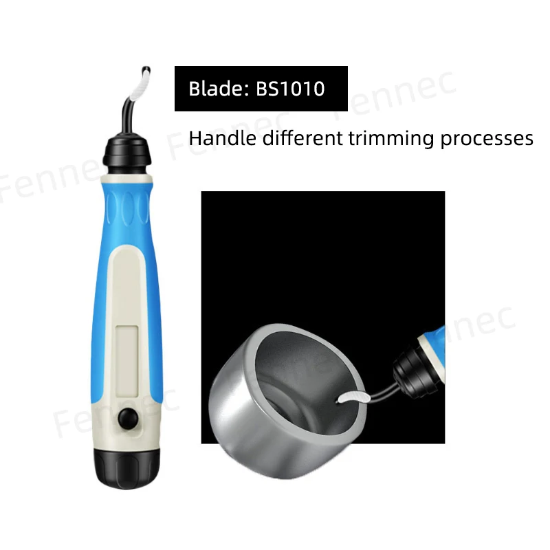 Edge Cutter Deburring Tool with Cutter Handle BS1010 BS1018 Burr Trimming Knife for Copper Aluminum Steel Plastic Wood Rubber