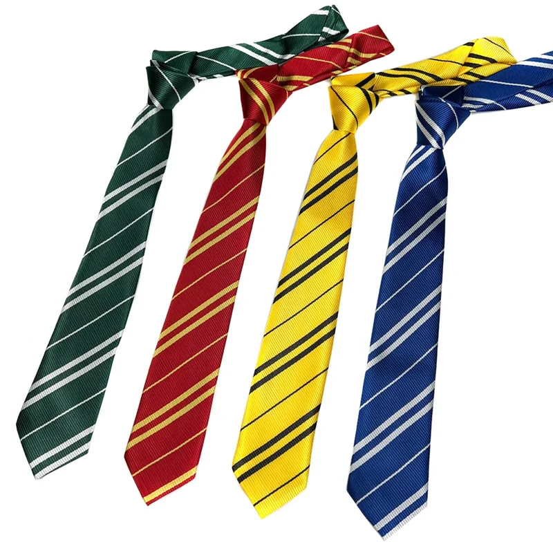4 Farben Halloween-Krawatte, Magierschule Cosplay-Kostüm, Twill, Lässige College-Kostüm-Krawatte, Accessoire für Themenpartys und Kostüm-Requisiten – Detail 6