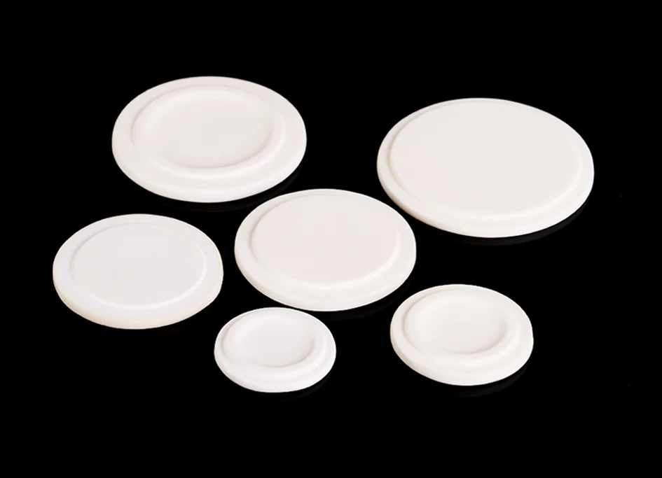 99 % Aluminiumoxid-Korund-Innendeckel mit konvexer Form, passend für zylindrische, bogenförmige Tiegel, hohe Temperaturen, für Muffelöfen – Detail 5