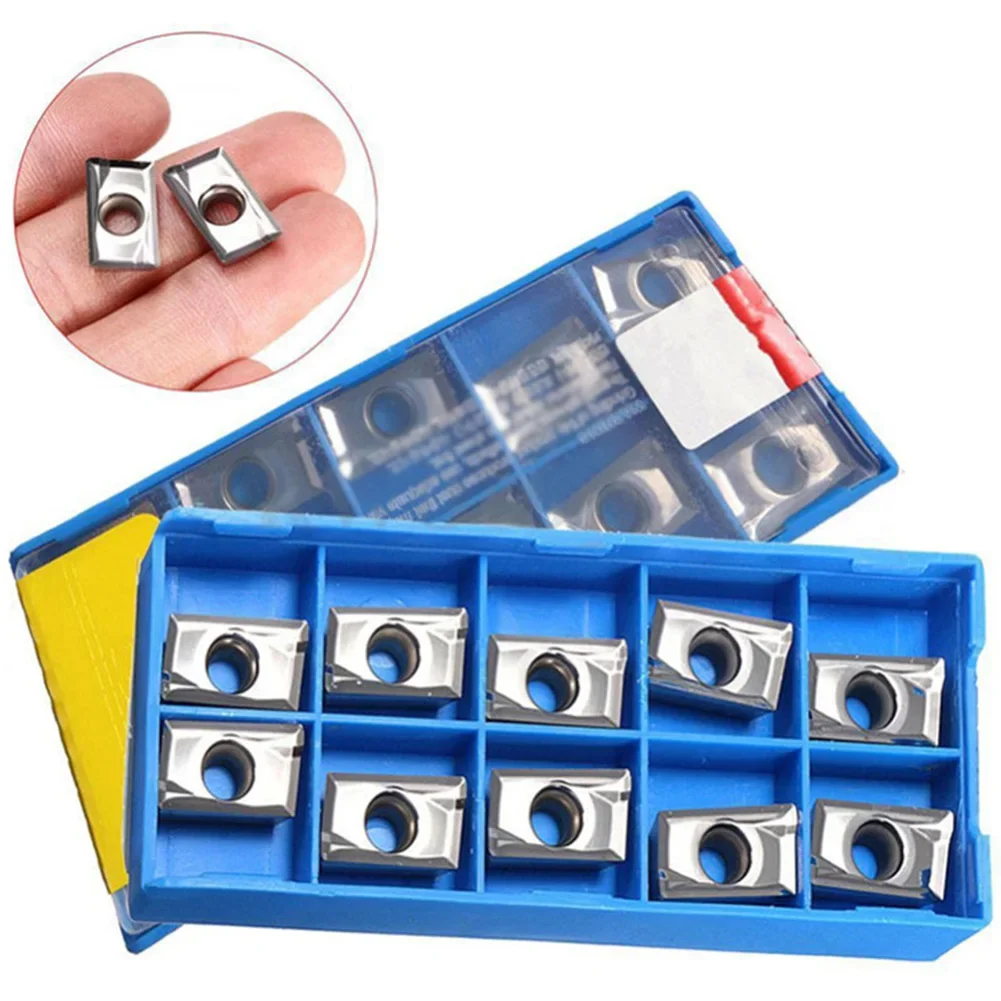 10pcs APKT1604PDER-MA3 H01 Milling Carbide Inserts Cutter For Aluminum APMT1604 Carbide For Semi-fining Toolholding Tool