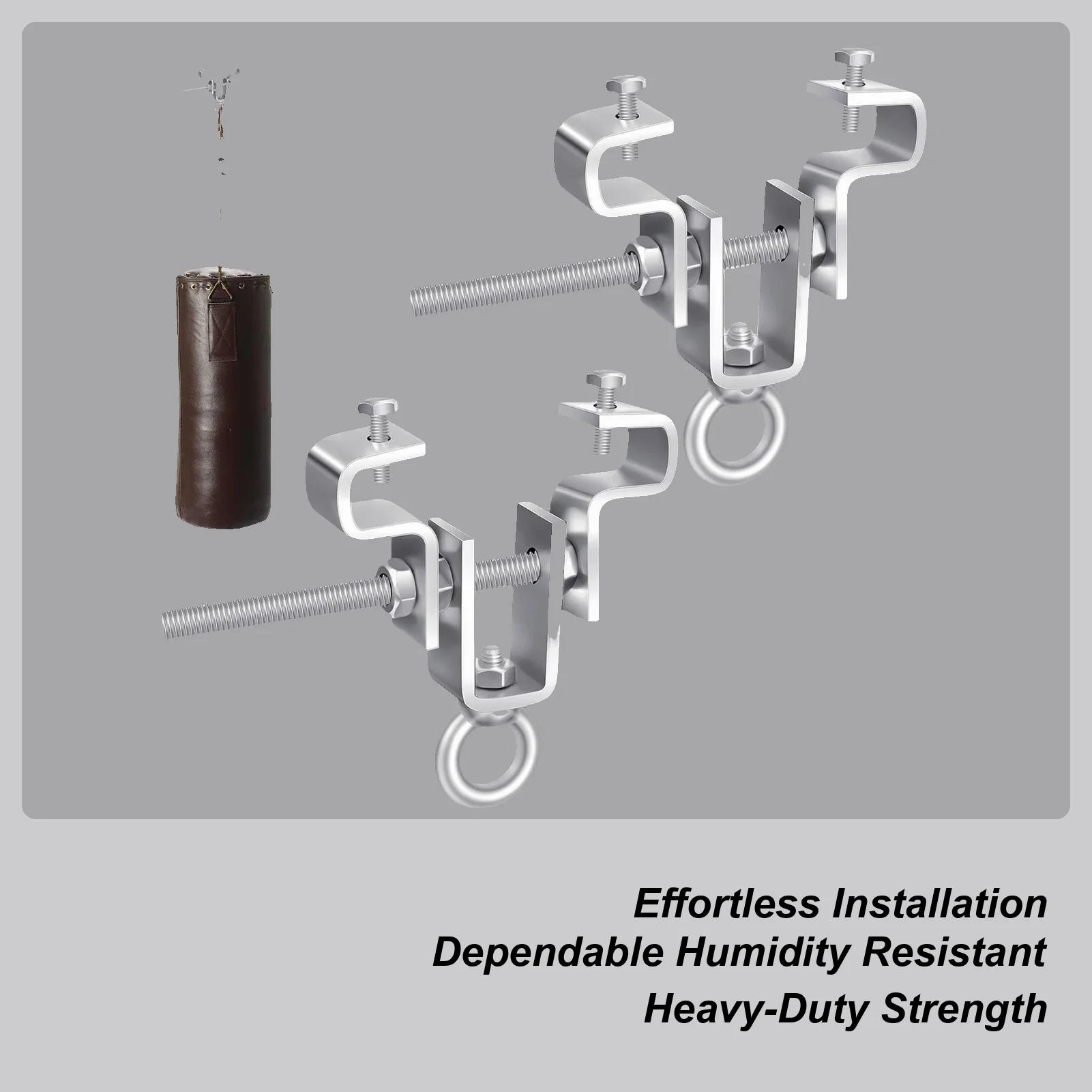 

Heavy Duty I Beam Clamp Heavy Bag Holder Steel Boxing Bag Mount For Industrial Bracket System Fighting Training Martial Arts