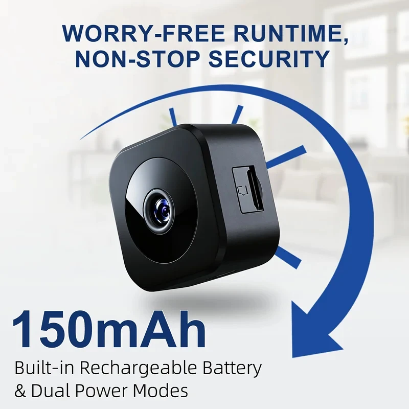 Security Camera Mini Full Color Night Vision High Definition WiFi Monitor Waterproof Motion Detect Surveillance Smart Home