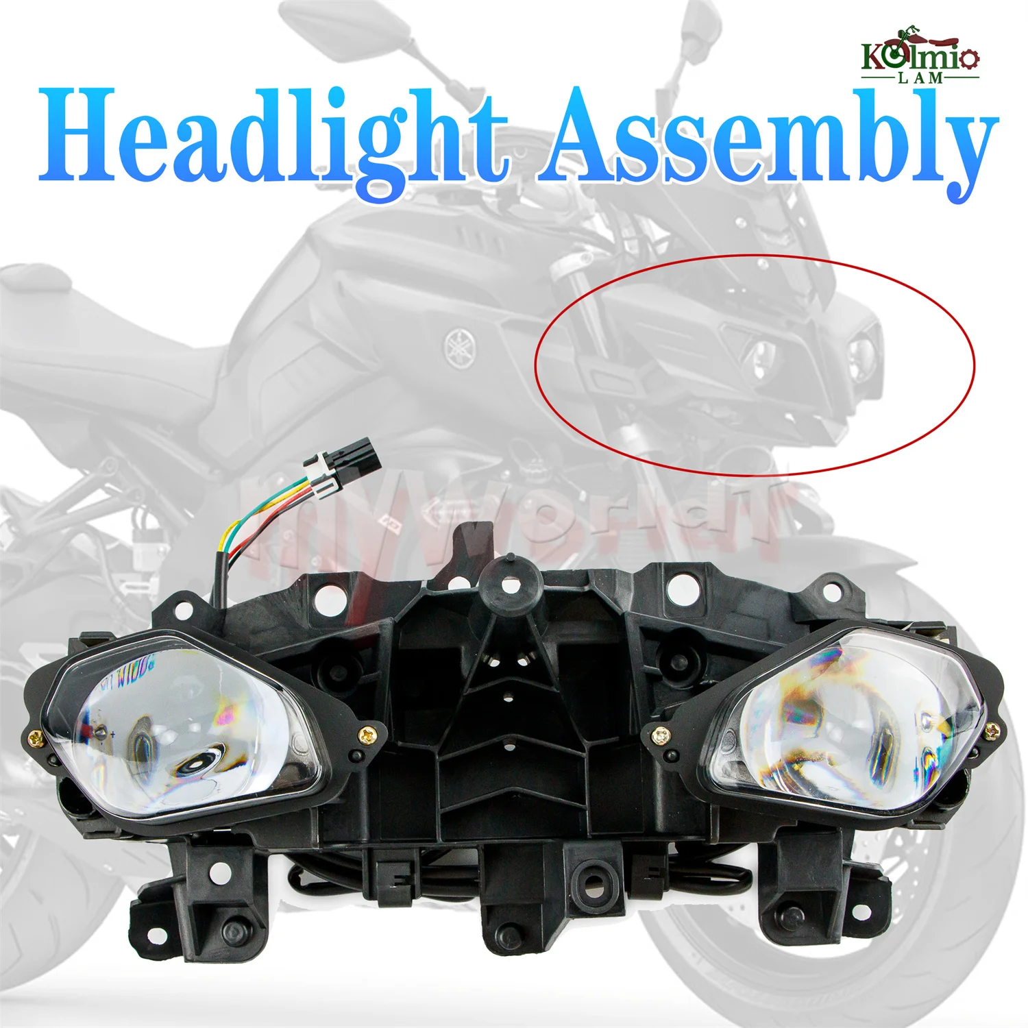 

Fit For YAMAHA FZ10 MT10 2017 - 2021 Motorcycle Headlight Front Lighting Lndicator Light Assembly MT-10 MT 10