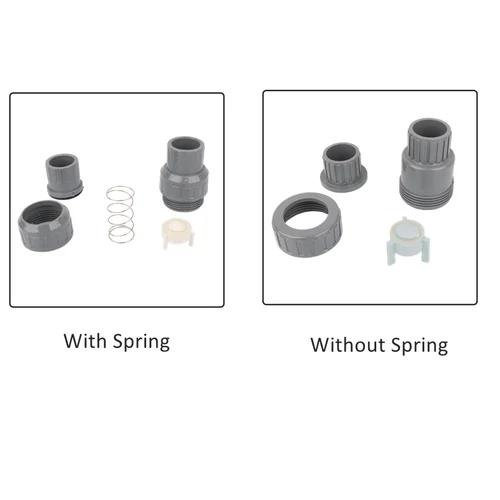 Imagen 2 del producto Válvula de retención de PVC de 20/25/32/40/50mm, tubo de agua unidireccional, válvula sin retorno, juntas de tubería de riego de jardín para acuario y pecera, 1 unidad