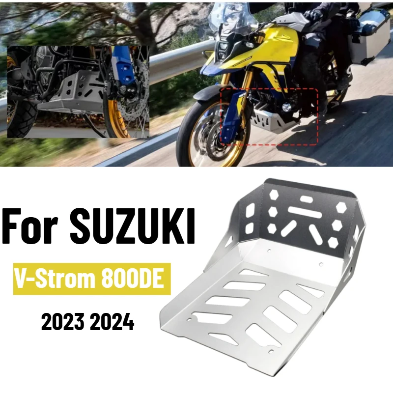 For SUZUKI V-STROM 800DE V-Strom 800 DE 2023 2024 Motorcycle Bottom Skid Plate Engine Chassis Protection Cover Guard Accessories