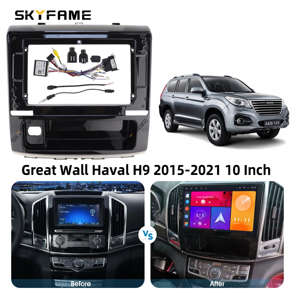 SKYFAME إطار السيارة فآسيا محول Canbus صندوق فك أندرويد راديو الصوت داش تركيب لوحة عدة للجدار العظيم هافال H9