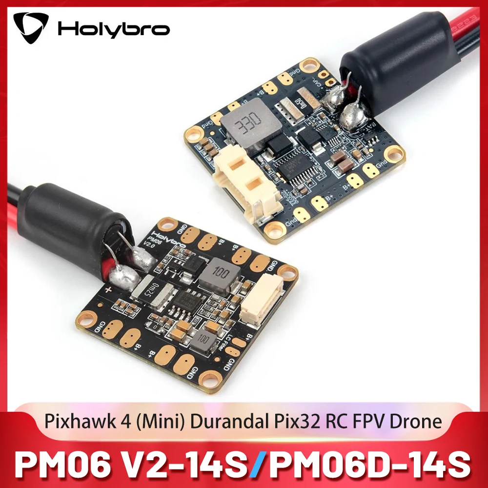 

Модуль питания HolyBro PM06D 2-14S для контроллера полета Pixhawk 5X / Pixhawk 6X, запчасти «сделай сам»