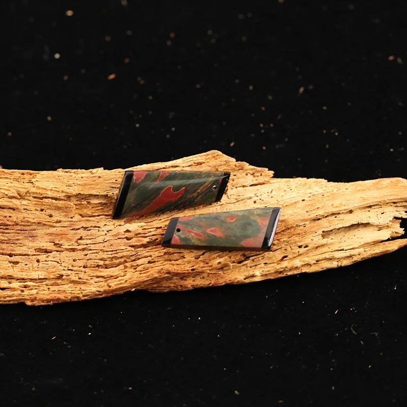 B&F Obsidian＆Multi-Color Picasso Jasper  Earring Beads for Jewelry Making, Handmade Natural stones beads, Stones for Supplies