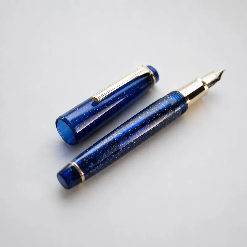 SAILOR Japan-Pentonote Fukushima Limited Fountain Pen Starry Sky Spinning Blue Steel Tip Boss Practice Writing Collection Pens