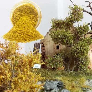 50 ml/butelka Symulowany model roślinności krzewowej Miniaturowy model z fałszywymi opadającymi liśćmi Dekoracja ziemi Diorama Układ pociągu