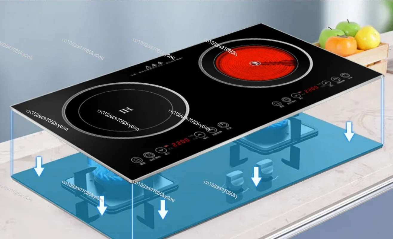 220V Commercial Induction Stove Electric Stove Integrated Embedded Cooktop Induction Stove High Power Induction Cooktop