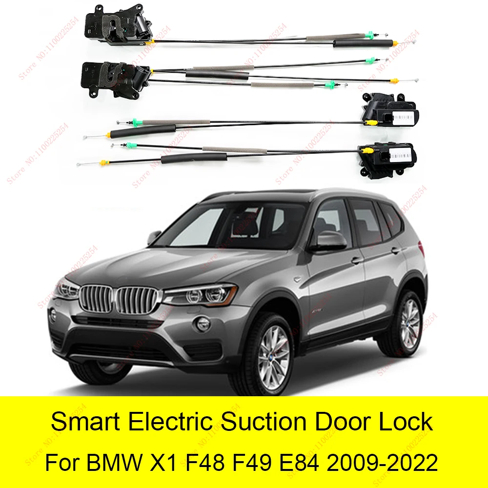 Smart Auto Electric Suction Door Lock for BMW X1 F48 F49 E84 2009-2022 Automatic Soft Close Door Super Silence Car Vehicle Door