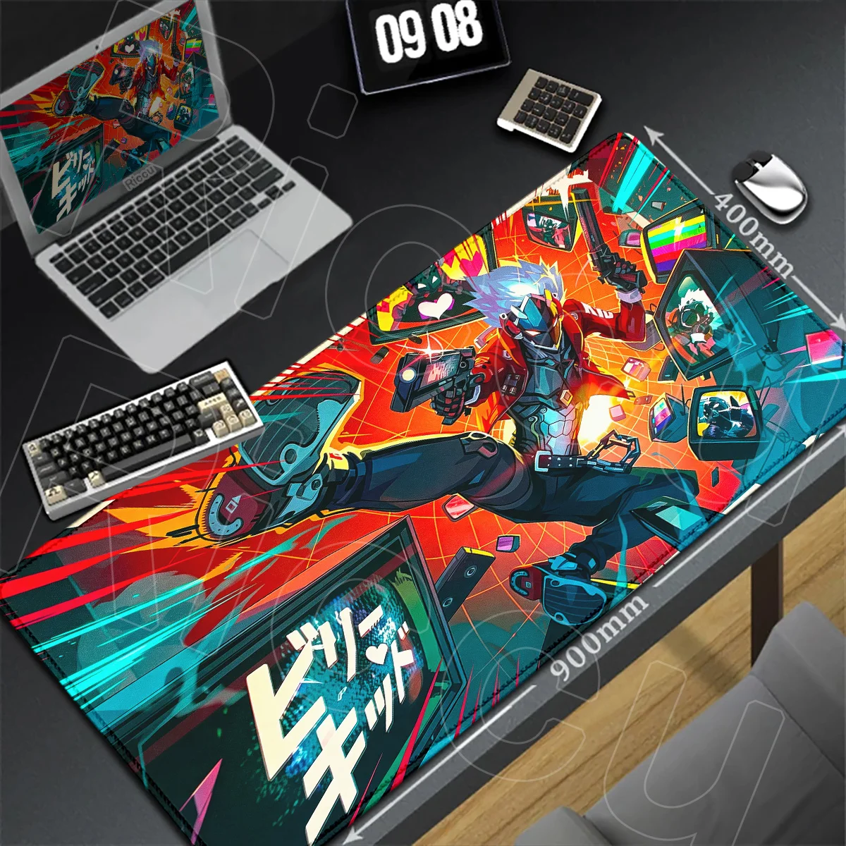 Randversiegelte Büro-Accessoires, Notebook, E-Sport-Gaming-Mausmatten, Zenless Zone Zero ZZZ Starlight Billy, Waschbare Anime-Mauspads – Detail 2