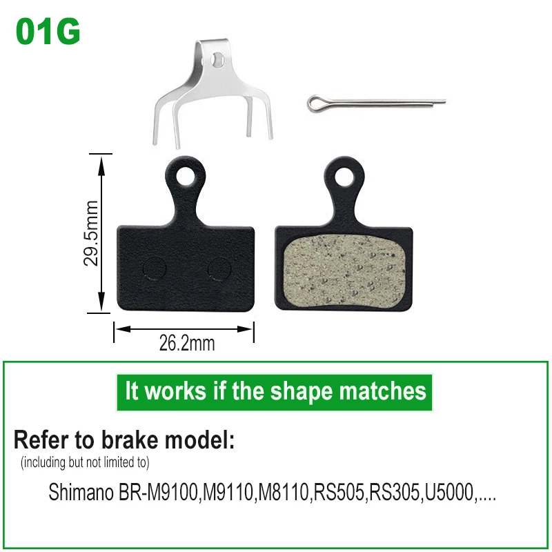 1Pair MTB Bike Hydraulic Brake Pads for Shimano xt M445 355 395 Magura Bicycle Parts Cycling Organic Resin Disc Brake Pads