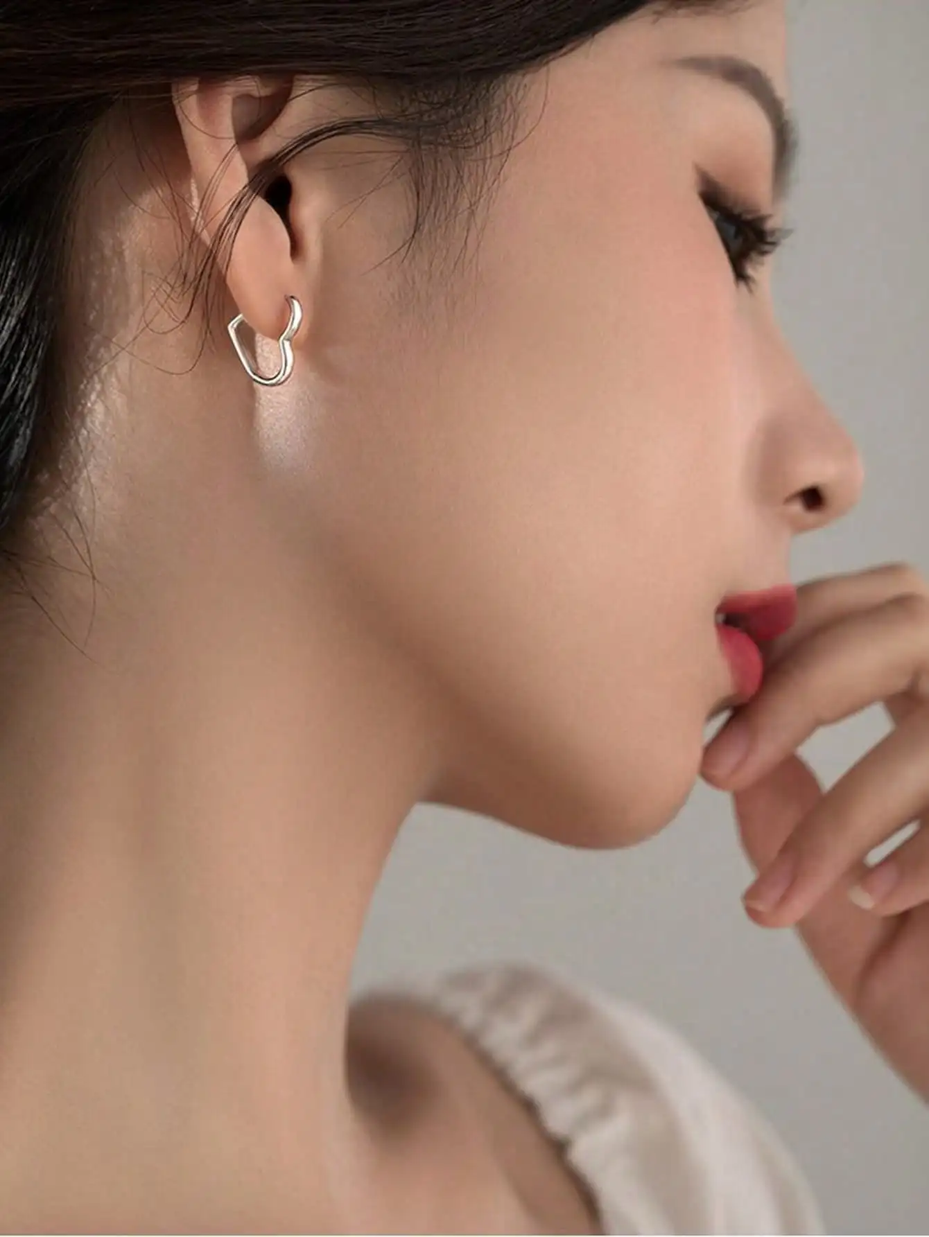 Hypoallergenic Stainless Steel Heart Earrings for Women, Minimalist Dangle Jewelry for Daily Wear, Party, Valentine’s Day Gift
