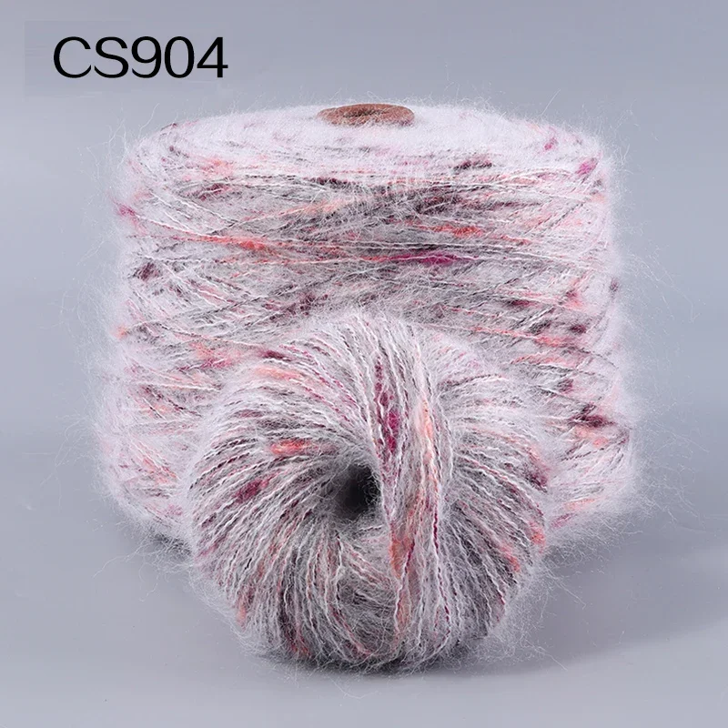 50g/ball Handmade Knitted Wool DIY Colored Mohair Dyed Silk Mohair Medium Thick Section Knitted Yarn Is Soft Non Shedding