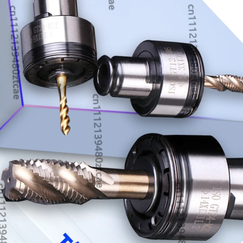 GT24 Tapping Collet with Torque Overload Protection, M5-M30 Tap Chuck for Drilling Milling & Tapping Machines