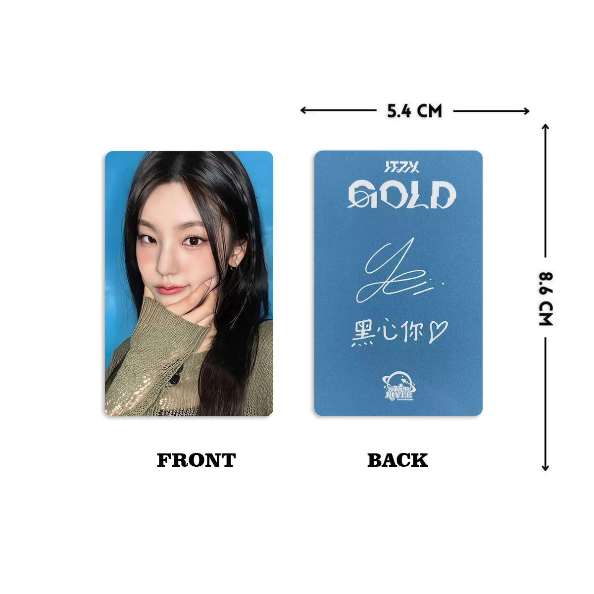 4Pcs/Set KPOP ITZY Album GOLD Postcards YEJI LIA RYUJIN CHAERYEONG YUNA Fashion Double Sided Photocards Fans Collection