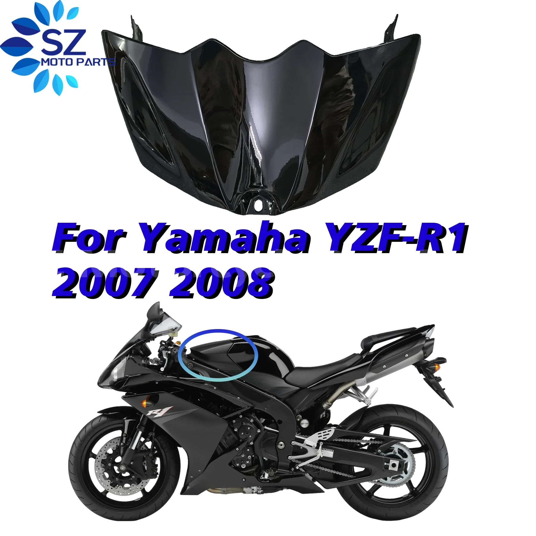 

Motorcycle Gas Tank Air Box Front Cover Fairing For YZF R1 YZF-R1 2007 2008 Replacement
