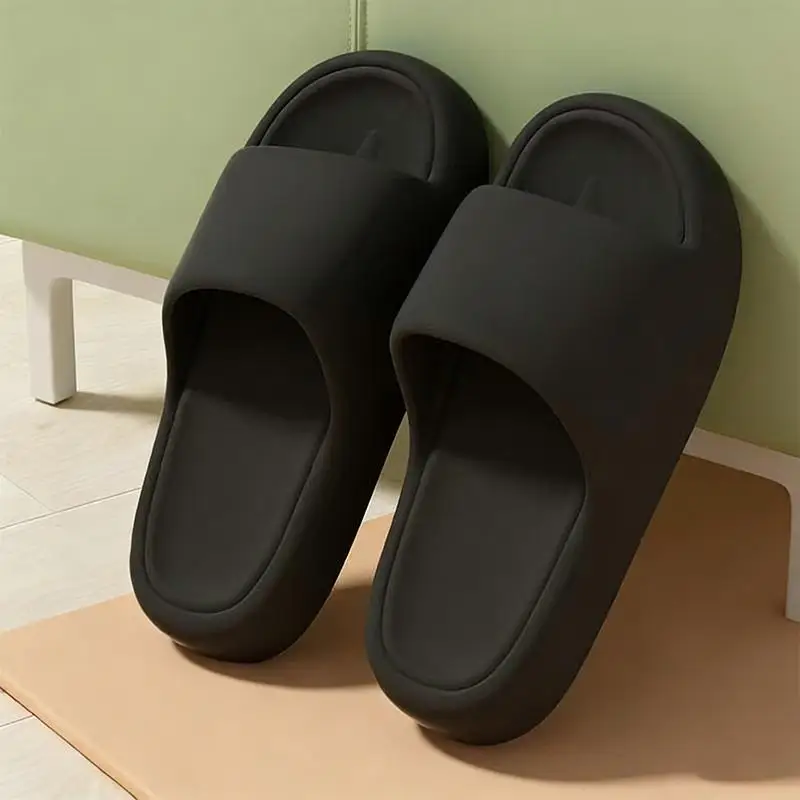 Bonbonfarbene Eva-Pantoffeln mit dickem Boden für Damen, Übergröße 36-45, modische Strand-Sandalen, rutschfeste Plateau-Slides für Damen – Detail 10
