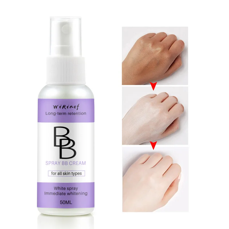 BB Cream Spray Liquid Foundation Concealer Brighten Whitening Moisturizing Base Face Foundation Makeup Cosmetic Skin Care Cream