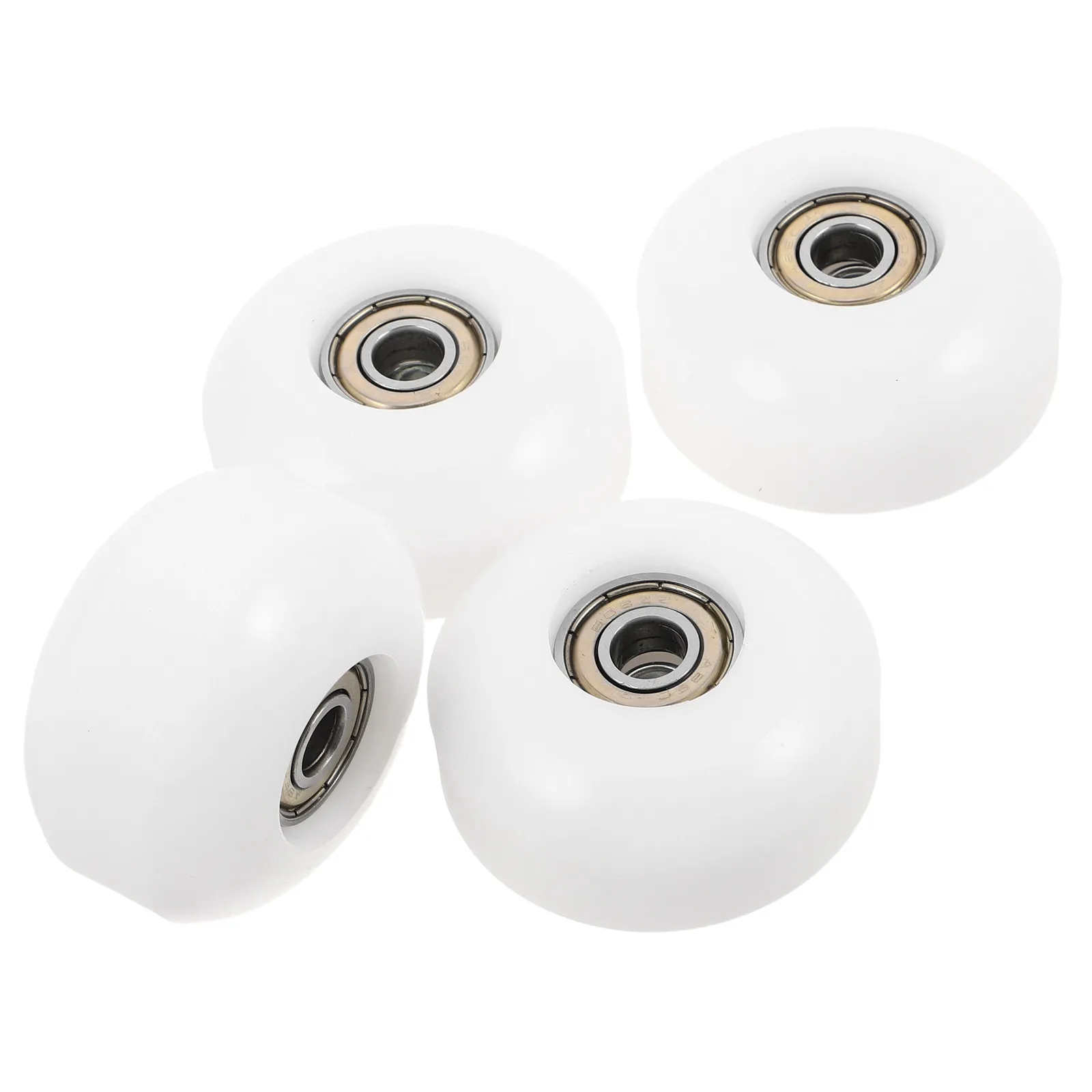 

Комплект из 4 колес для скейтборда, полиуретановые, с подшипниками, для уличного катания, для детей и взрослых, белые