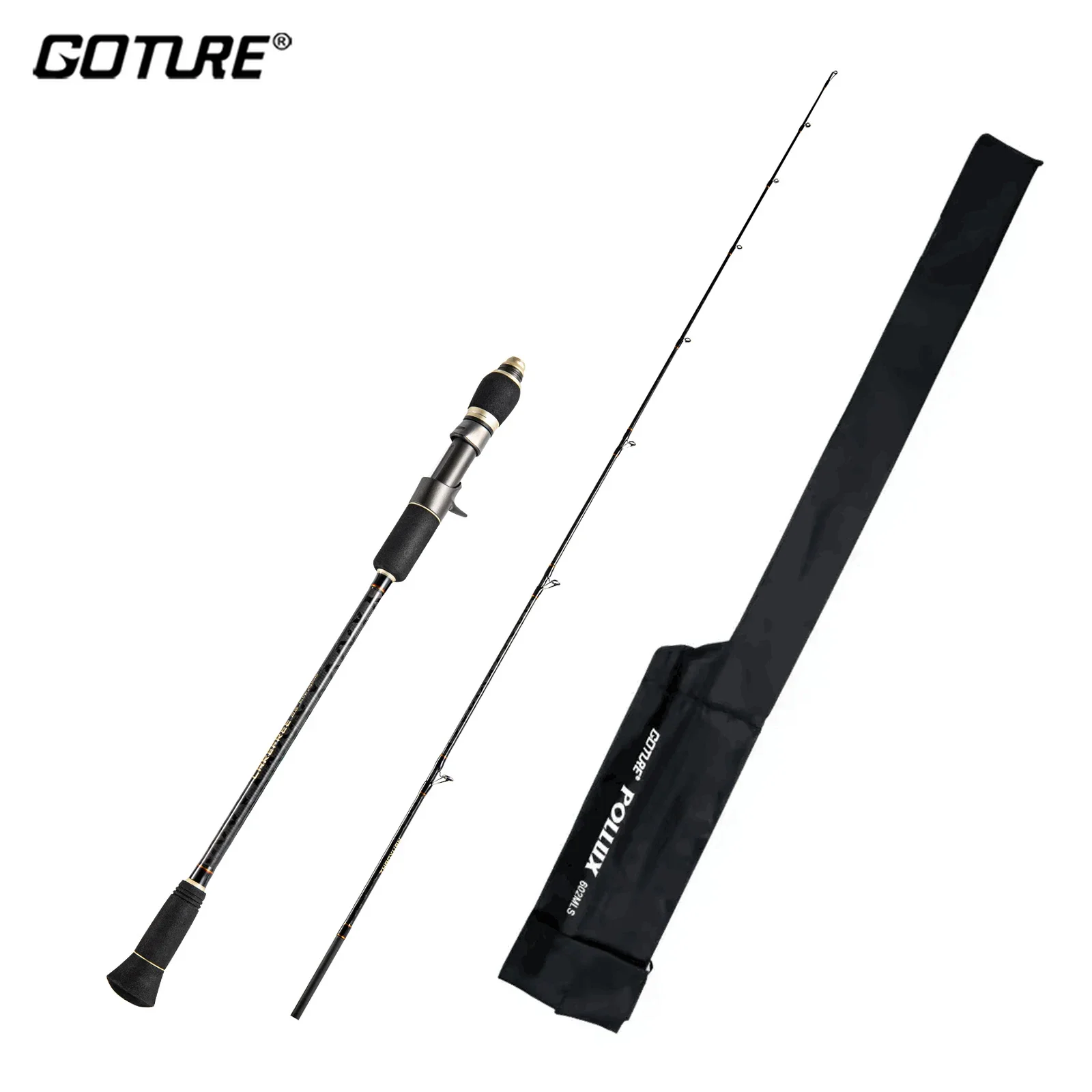 

Goture Slow Jigging Rod 1.8M/1.95M High Carbon Spinning Casting Boat Fishing Line Weight 2.5kg Slatwater Fishing Rod Power ML/M
