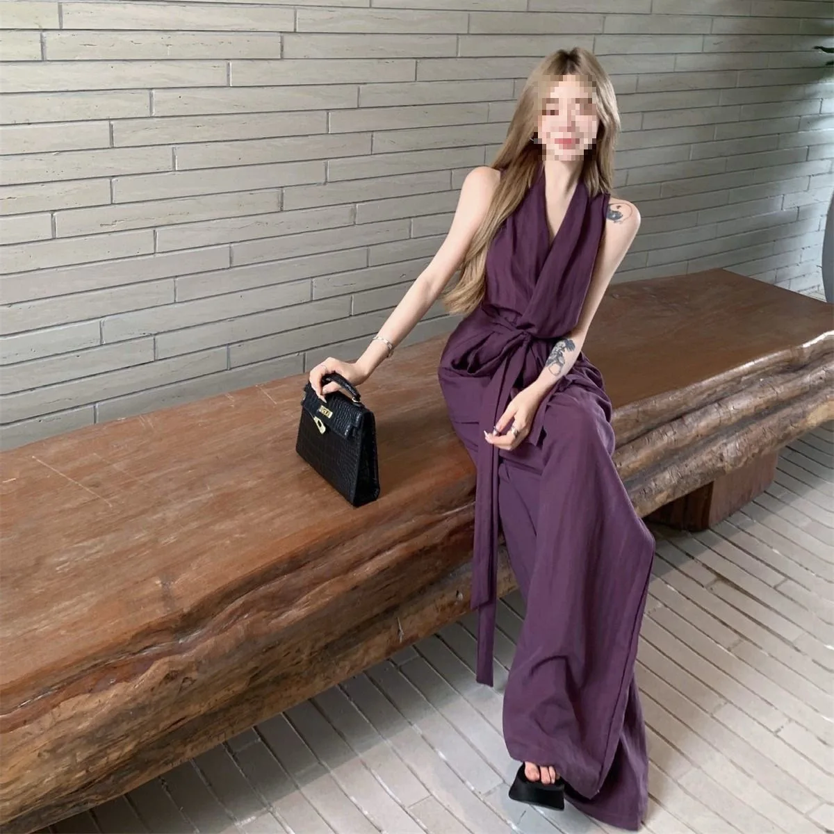 

2026 New Women's Sun Protection Vest Set With Tie Waist Slim Fit High End Elegant Two Piece Outfit