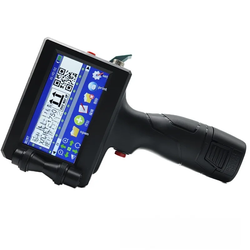 P15 2D bar code batch number date logo expiration date label printer 13.5mm handheld ink jet printer