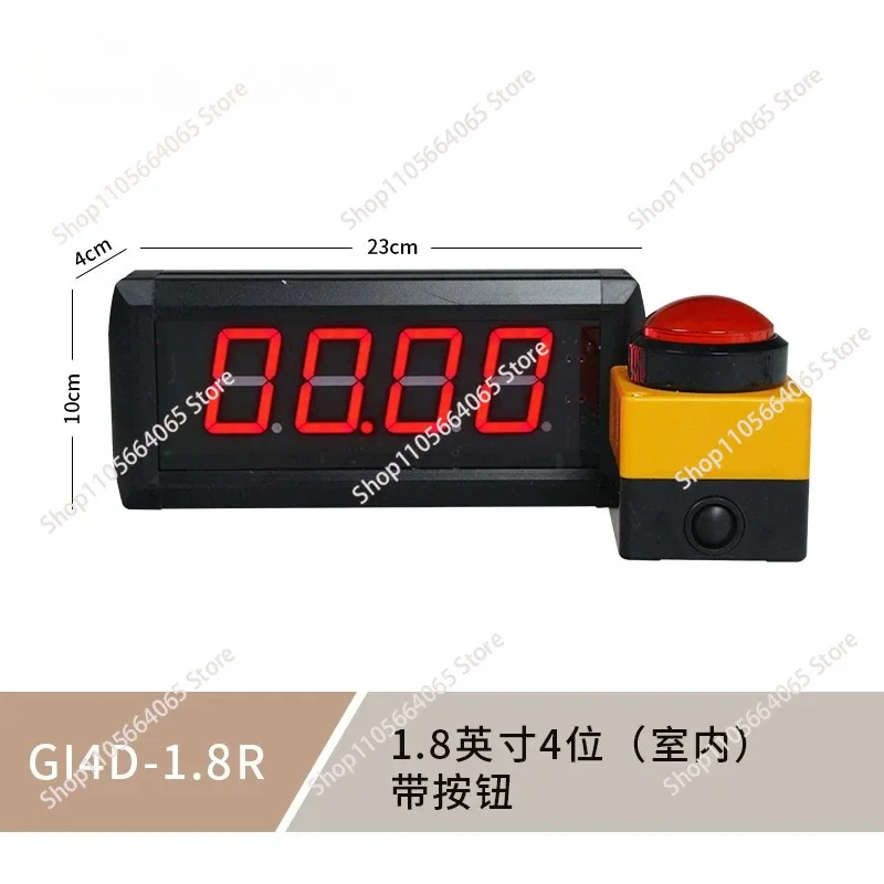 Button Control Digital Red Light Emitting Diode Display 10 Seconds Party Game Challenge Timer Clock