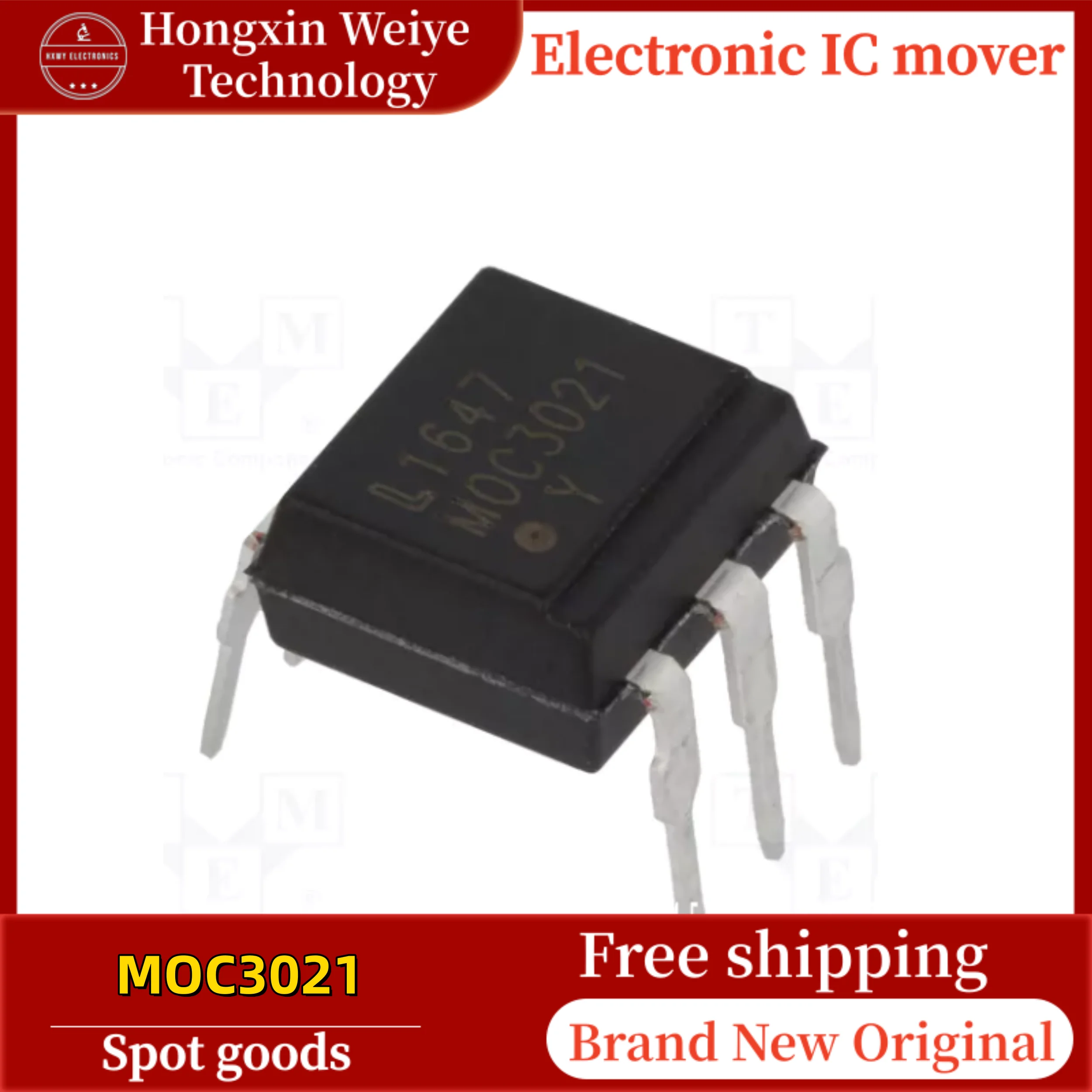 

20/30 PCS MOC3021 DIP6 TRIAC Output Optocoupler Brand New In Stock